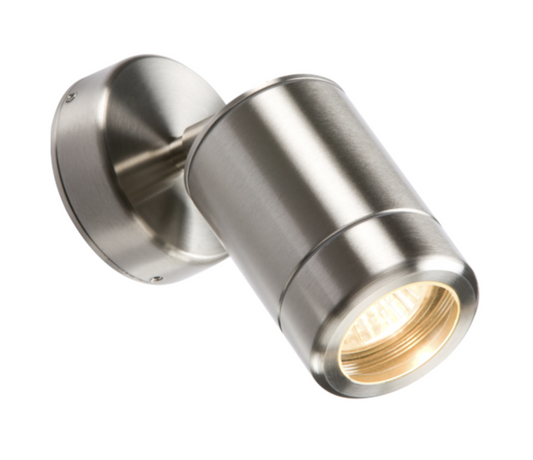 Heavy Gauge Stainless Steel IP65 GU10 Adjustable Outdoor Wall Light - ID 2631