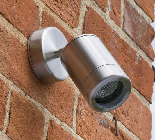 Heavy Gauge Stainless Steel IP65 GU10 Adjustable Outdoor Wall Light - ID 2631