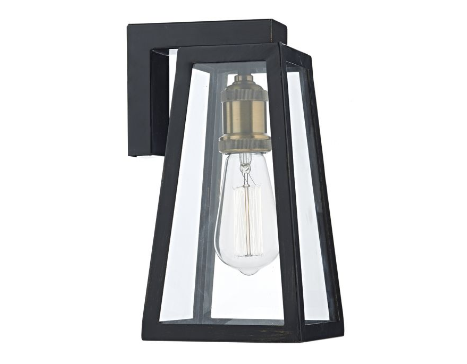 Middle Park Black Exterior Wall Light - ID 5939