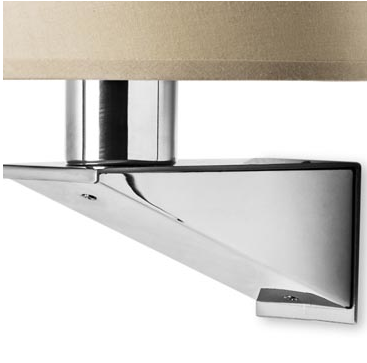 Brentwood Contemporary Wall Light In Satin Nickel - ID 5275
