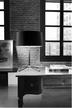 Belmont Black Table Lamp with Shade - ID 8128