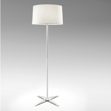Belmont White Floor Lamp with Shade - ID 8130