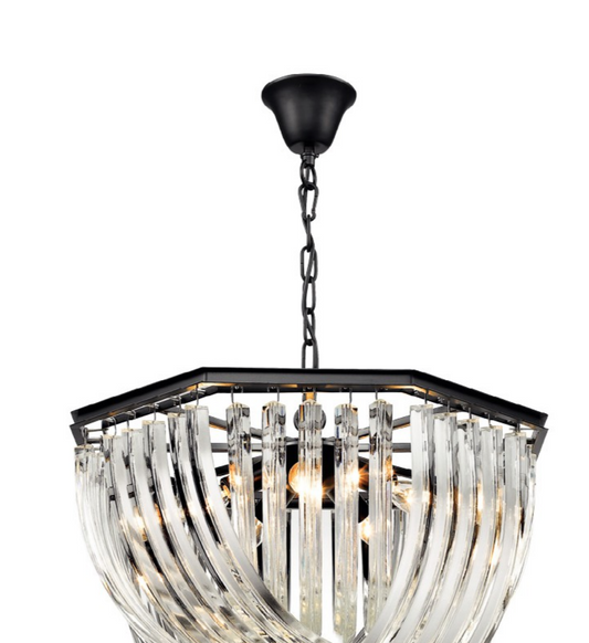 Brent Intertwining Clear Crystals Chandelier - ID 8468