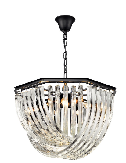 Brent Intertwining Clear Crystals Chandelier - ID 8468