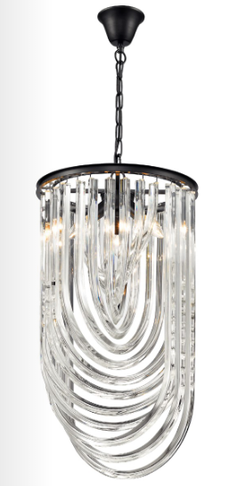 Brent Intertwining Clear Crystals Chandelier - ID 8469