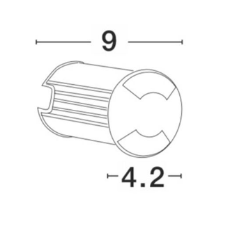 NL outdoor IP67 satin nickel recessed LED ground wash light - ID 9082
