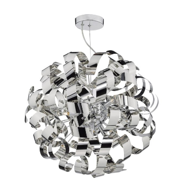 Becontree Polished Chrome 9 Light Pendant - ID 7904
