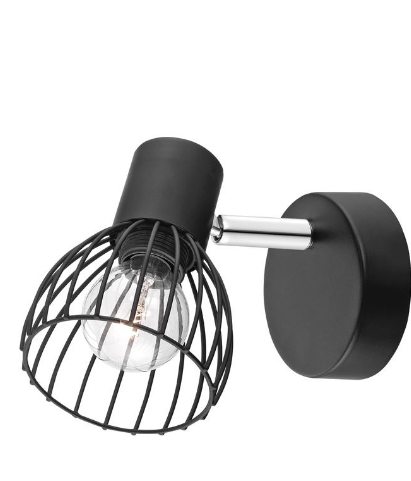 Hanford Black Wire Frame Indoor Single Spot Light - ID 9403