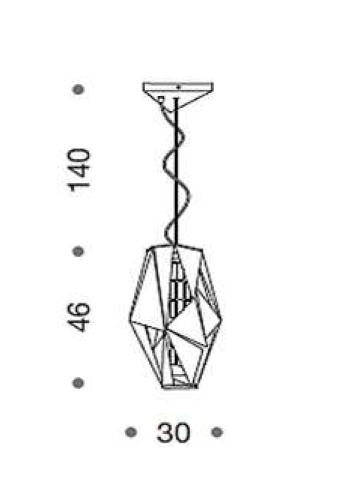 IDL Crystal Rock Suspension 3 Lamp - London Lighting - 3