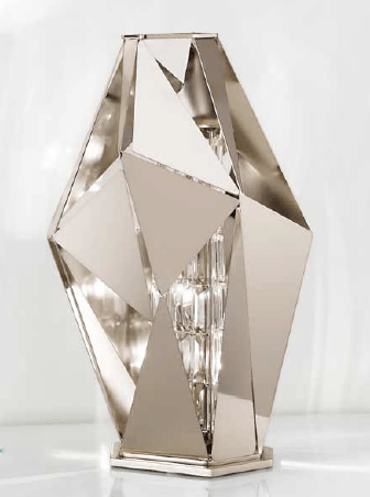 IDL Crystal Rock Medium Table Lamp - London Lighting - 1