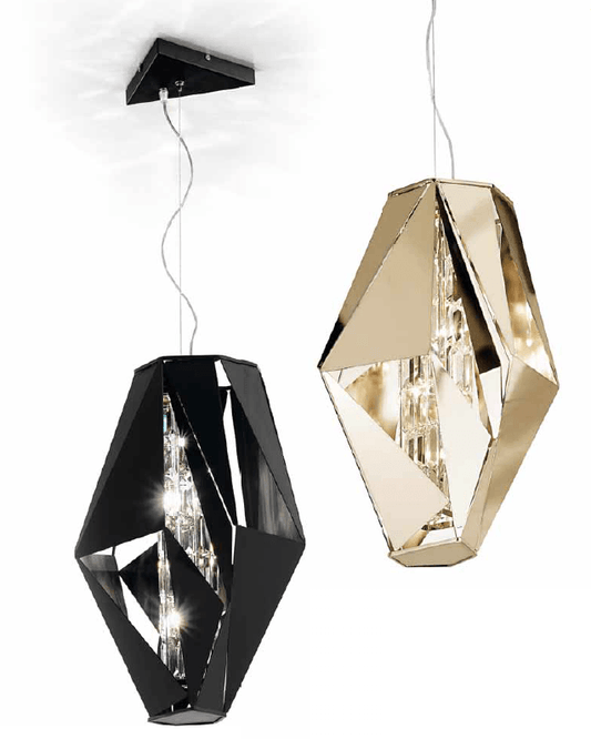IDL Crystal Rock Suspension 3 Lamp - London Lighting - 2