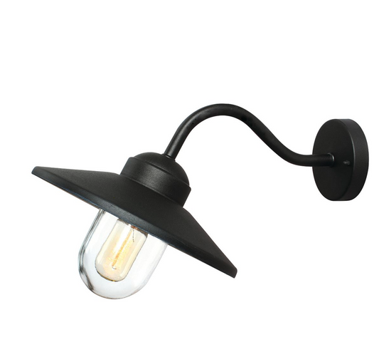 Black Goose Neck Exterior wall Light - ID 10336