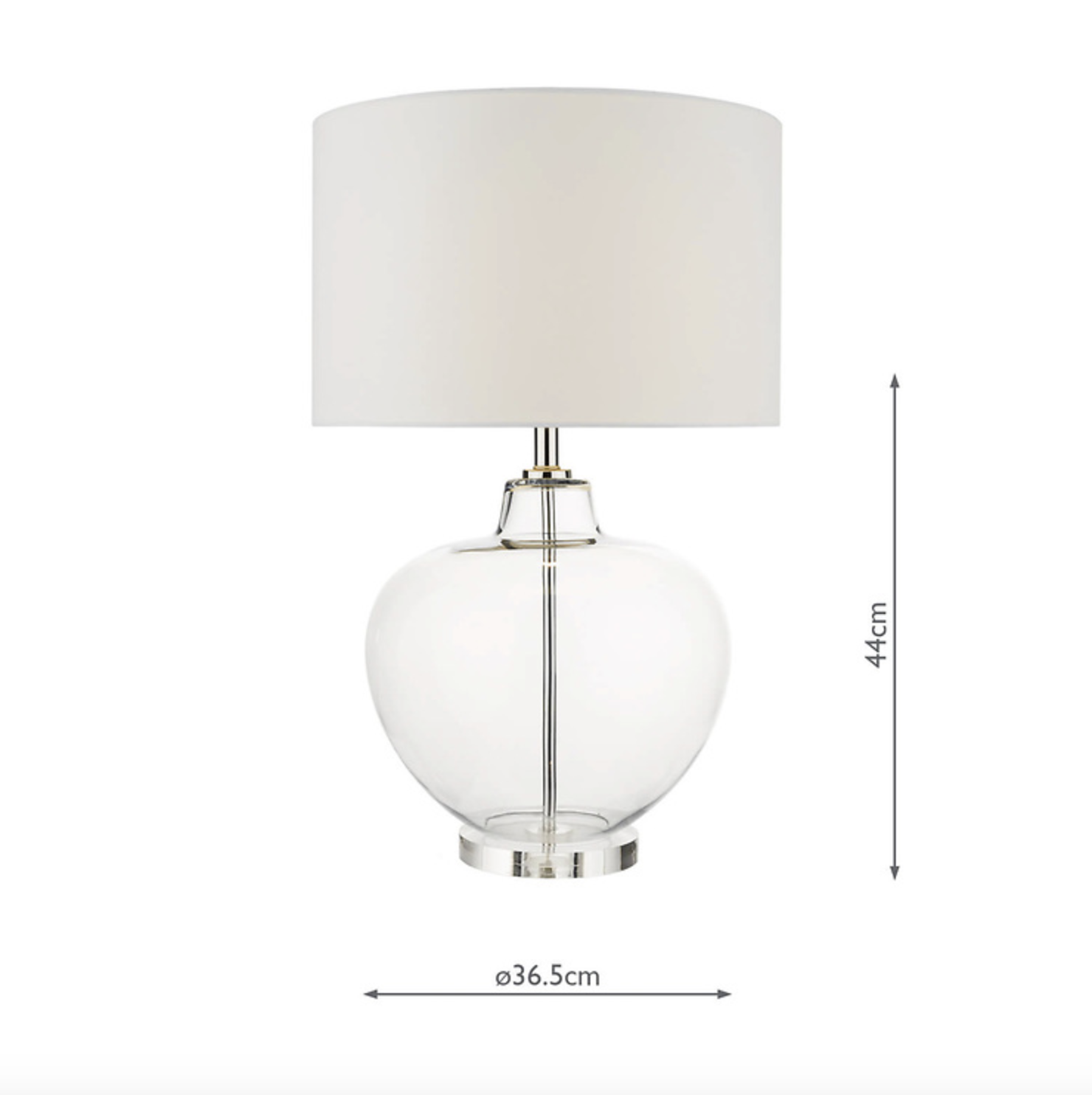 Glass urn table deals lamp