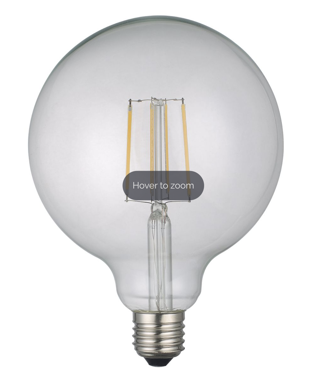 Large Clear Globe Lamp Warm White 6W LED E27 - ID 9865