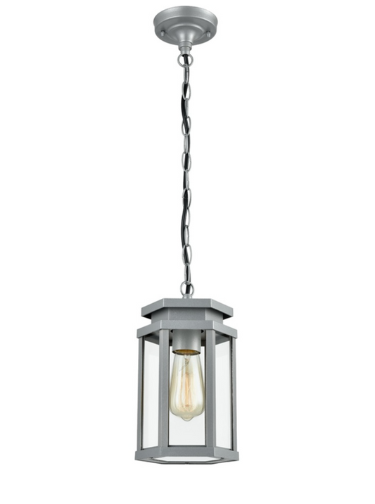 ESCO Silver Grey Outdoor Pendant Light - ID 10778