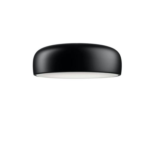 FLOS Smithfield C Matt Black Flush Ceiling Light - ID 10783