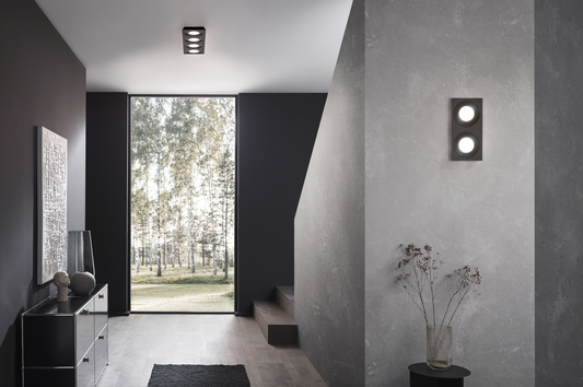 Grossmann COAX 2 Lamp Wall / Ceiling Light in Black & Grey - ID 10510 - EX-DISPLAY