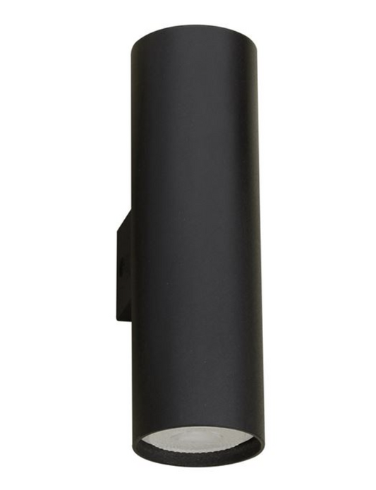 NL Black Cylinder Up & Down Wall Light - ID 11055