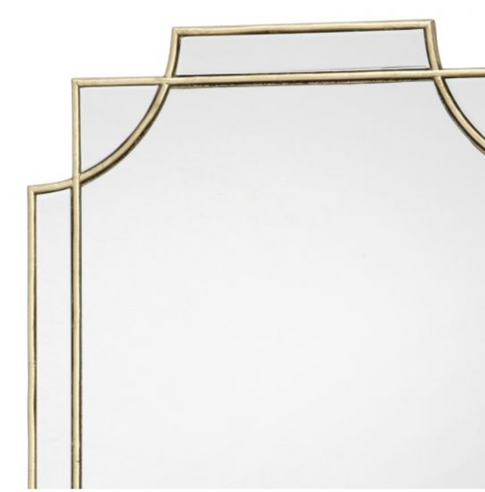 LEN ID 7943 gold rectangular mirror 90 x 60cm