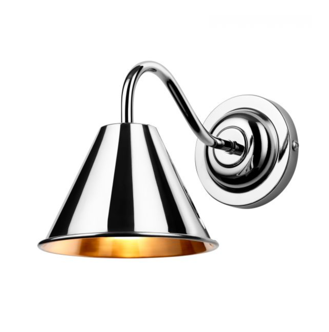 AVO Solid Brass Bathroom Wall Light In Polished Chrome Finish - ID 11191