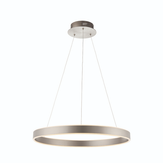 MBL Eden Matt Nickel Up+downlight LED Ring Pendant ID 8936