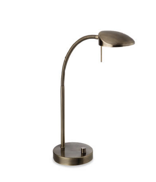 Antique Brass Dimmable LED Desk Lamp - ID 6891