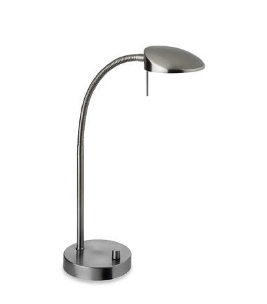 Brushed Silver Dimmable LED Desk Lamp - ID 6933