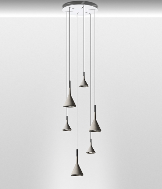 Foscarini Round Multiple Canopy White 50cm diameter