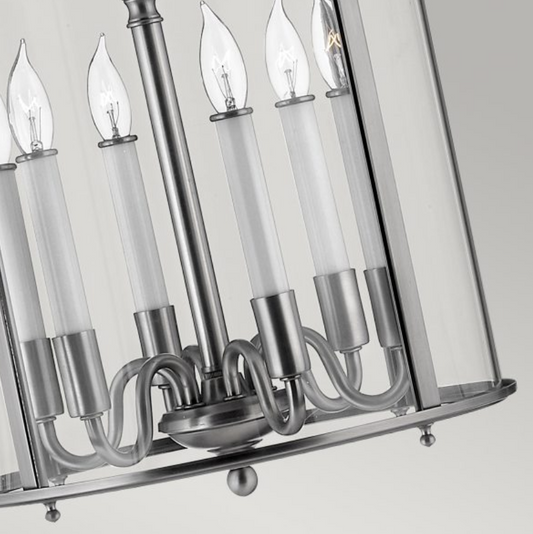 Sydenham Pewter Large Pendant with 6 Lights - ID 7298