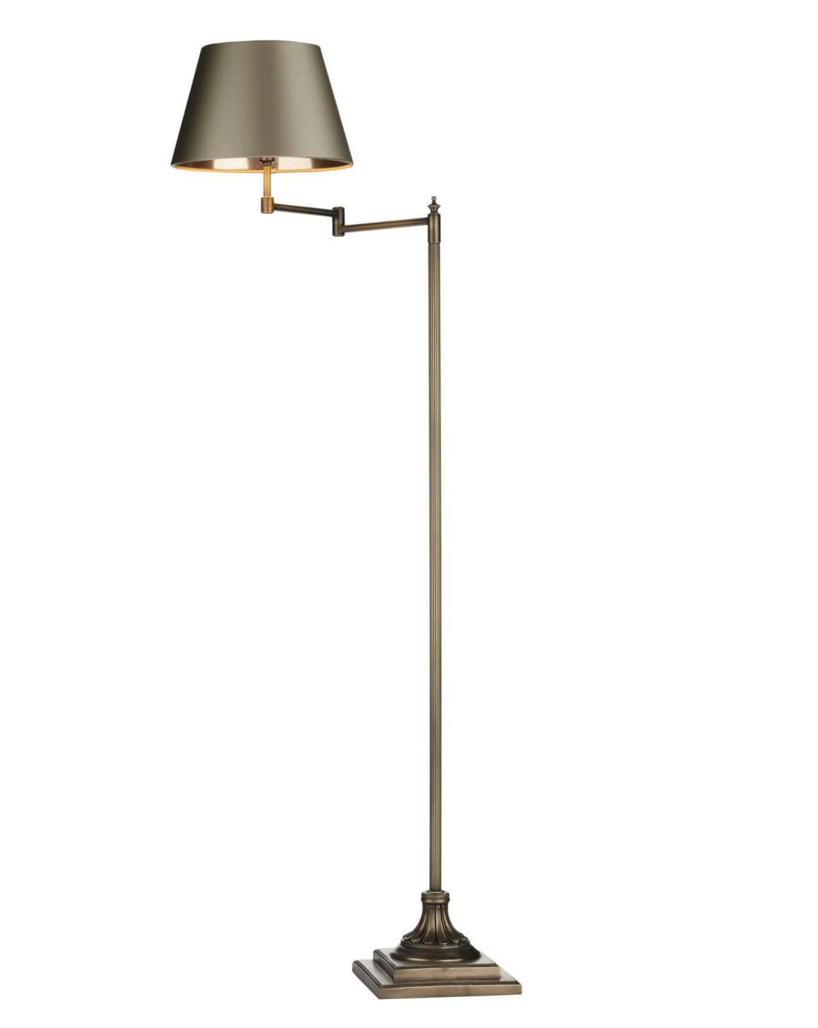 Pimlico Solid Brass Swing Arm Floor Lamp - ID 11461