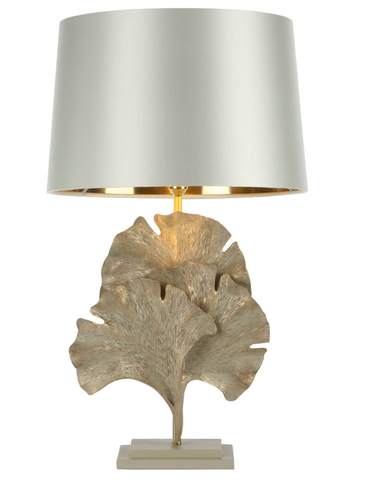 Gingko Table Lamp In Cream / Gold, Base Only - ID 11625