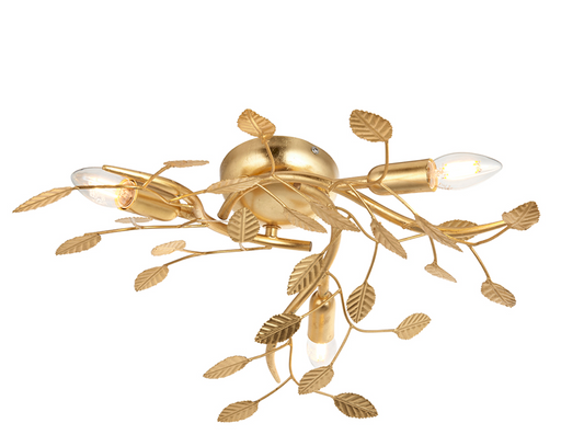 Gold Leaf 3 light flush - ID 11721