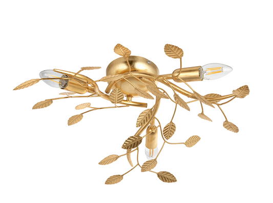 Gold Leaf 3 light flush - ID 11721