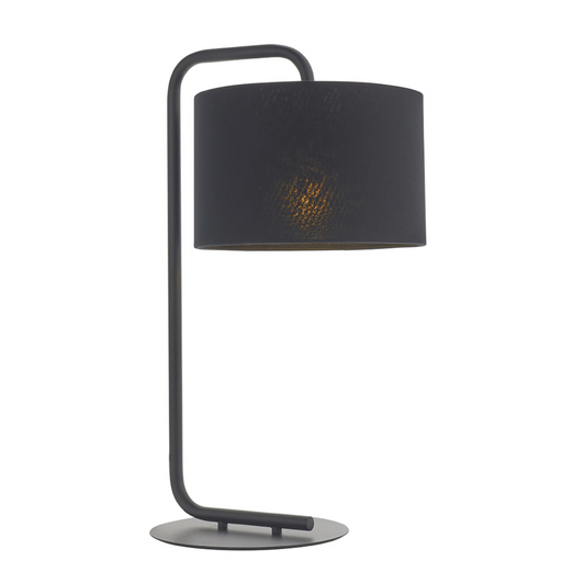 Black Table Light With Black Shade - ID 11749