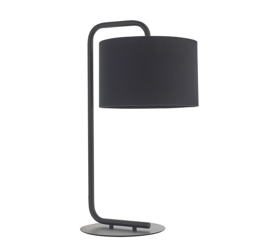 Black Table Light With Black Shade - ID 11749