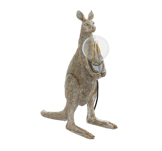 Vintage Silver Kangaroo Table Light - ID 11655