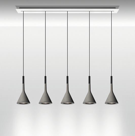 Foscarini Multi Pendant Linear Canopy White 135cm length
