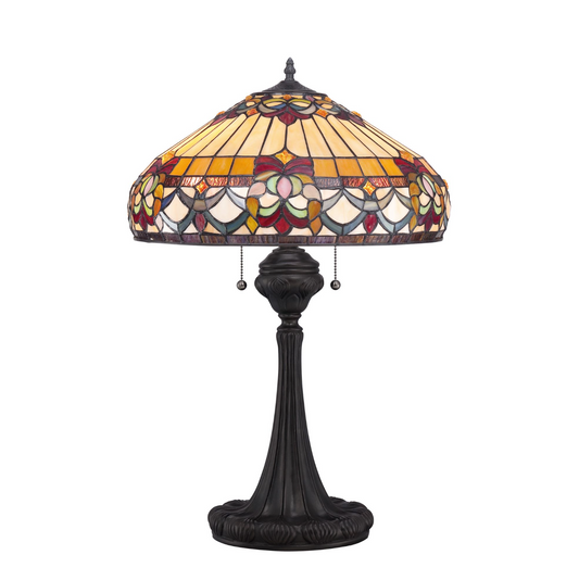 EFL Bell Tiffany Vintage Bronze Table Lamp - ID 11966