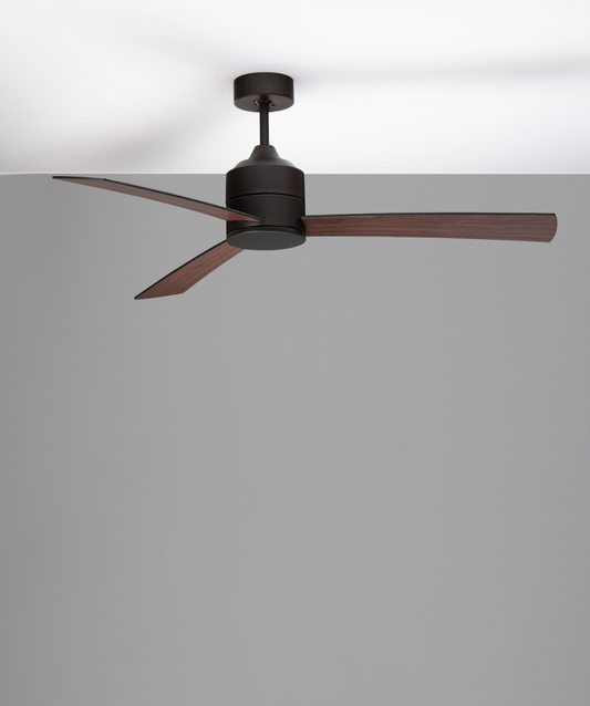 AXE Ceiling Fan, Black & Walnut - ID 11954