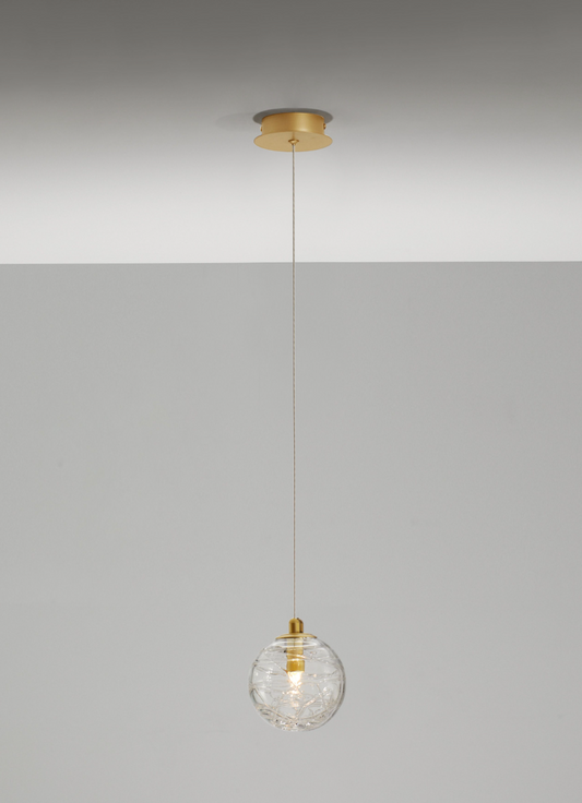 COE Single Pendant Brass Gold 12cm - ID 11948