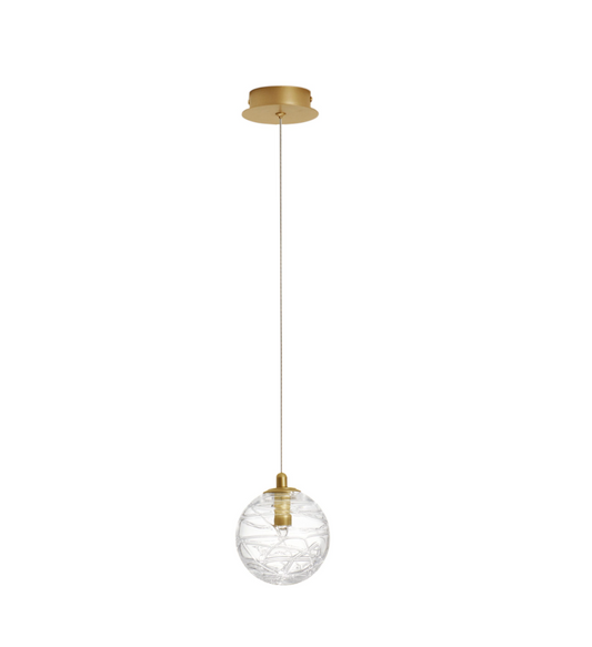 COE Single Pendant Brass Gold 25cm - ID 11949