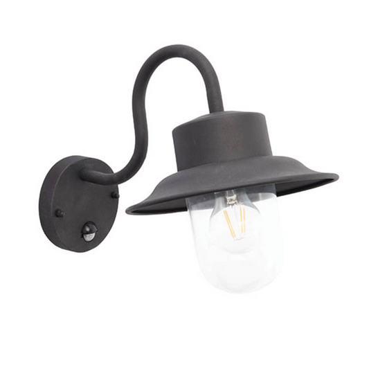 PIR Exterior Wall, Matt Black - ID 12053