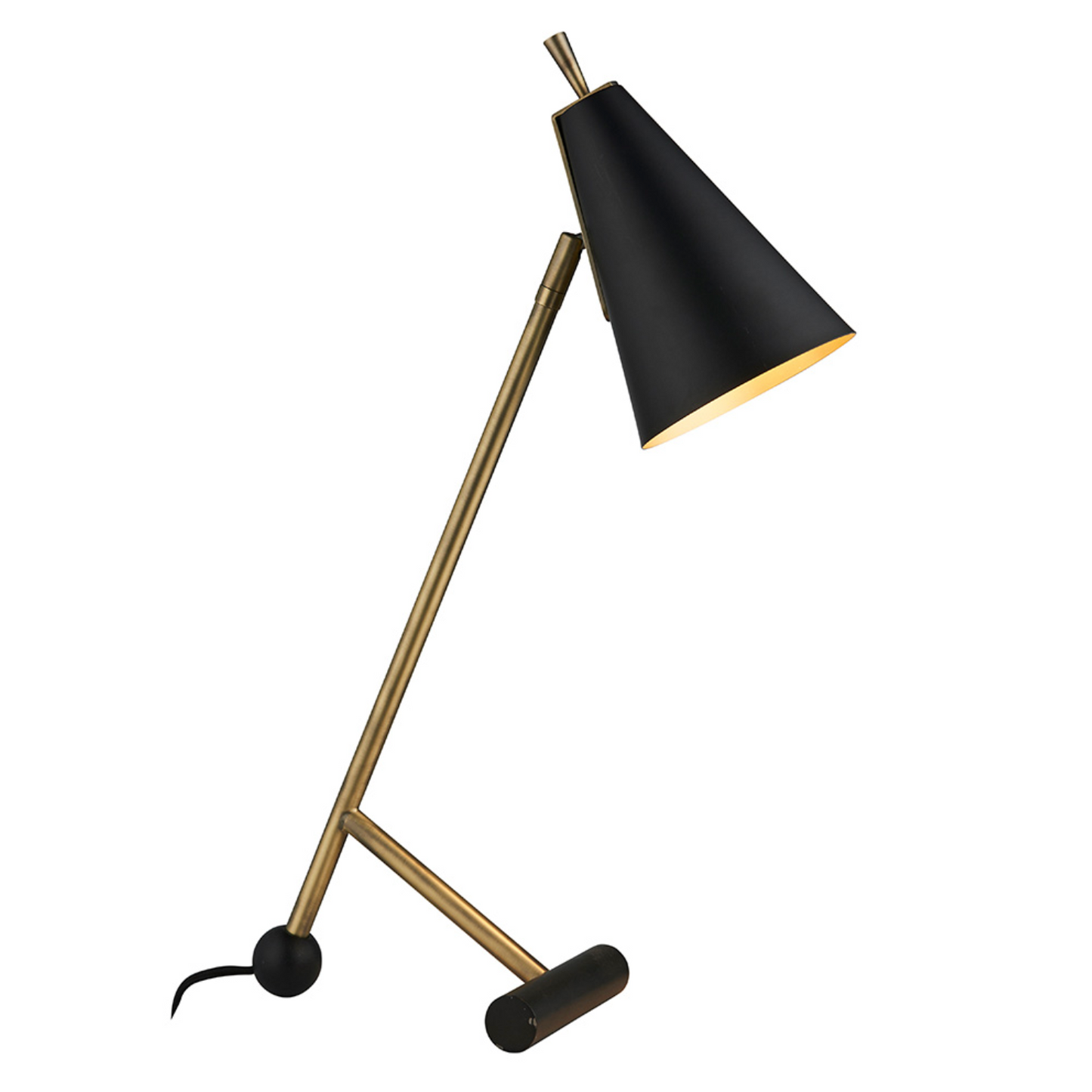 Cone Matt Black Black Desk Lamp - ID 11380