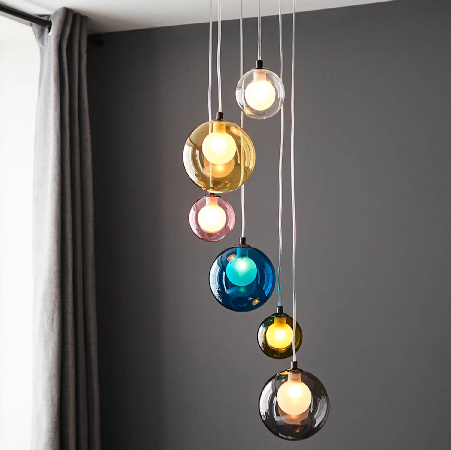 Coloured online pendant lights