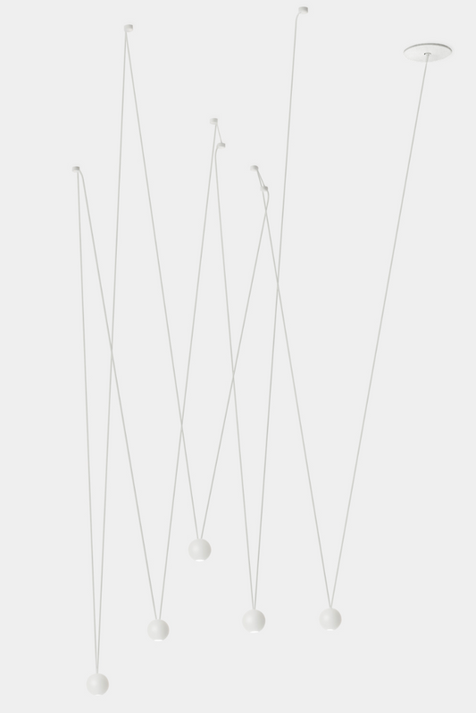 Mini Sphere 5 Multi Pendant White - ID 9933