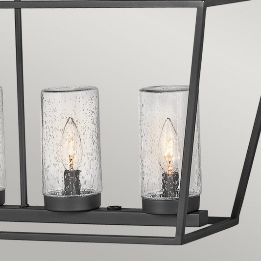 Outdoor Linear Box Lantern, Black - ID 12359