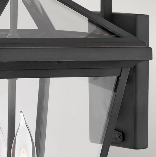 Medium Outdoor Wall Lantern, Black - ID 12363