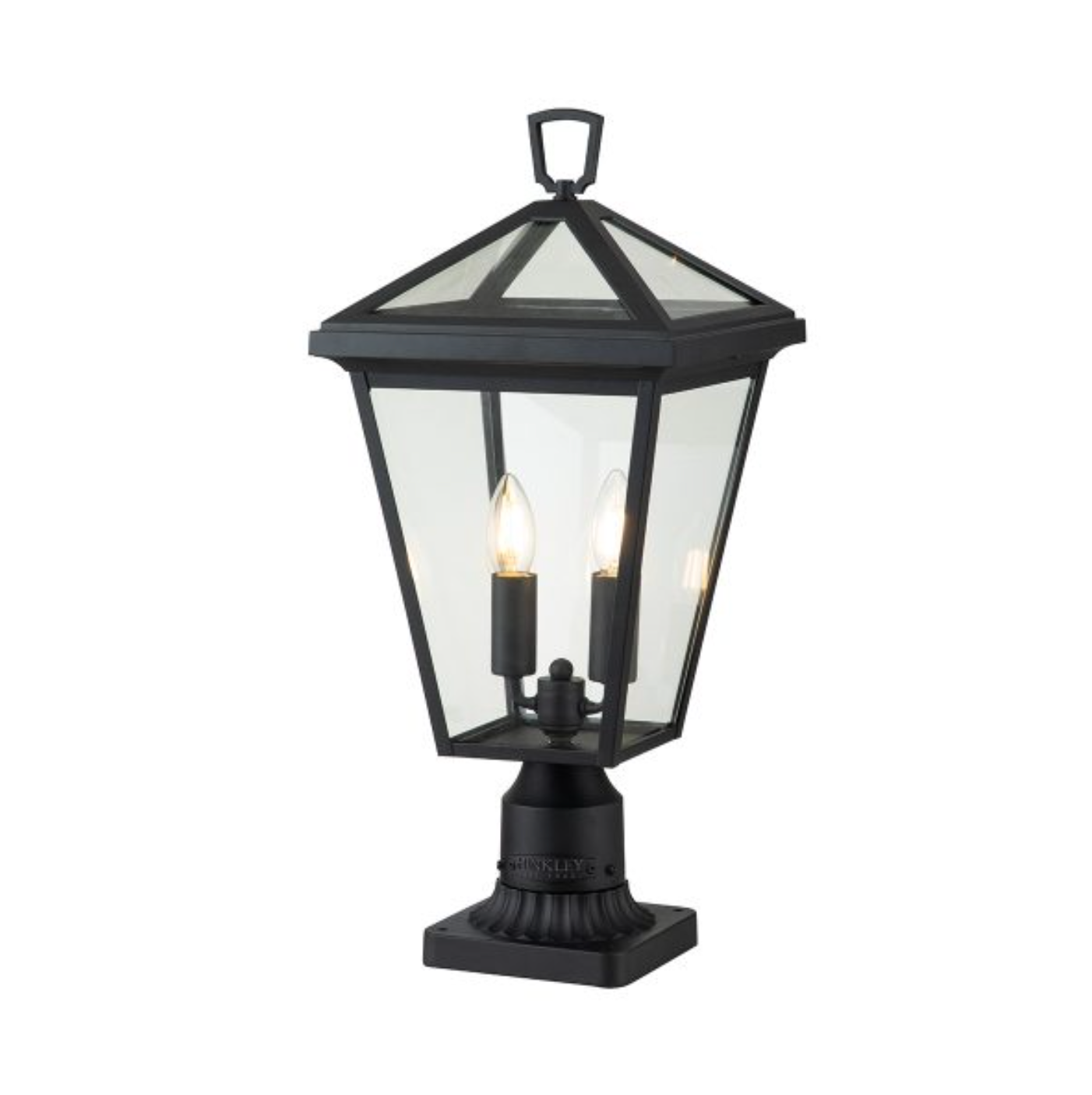 Outdoor Pedestal Lantern, Black - ID 12373