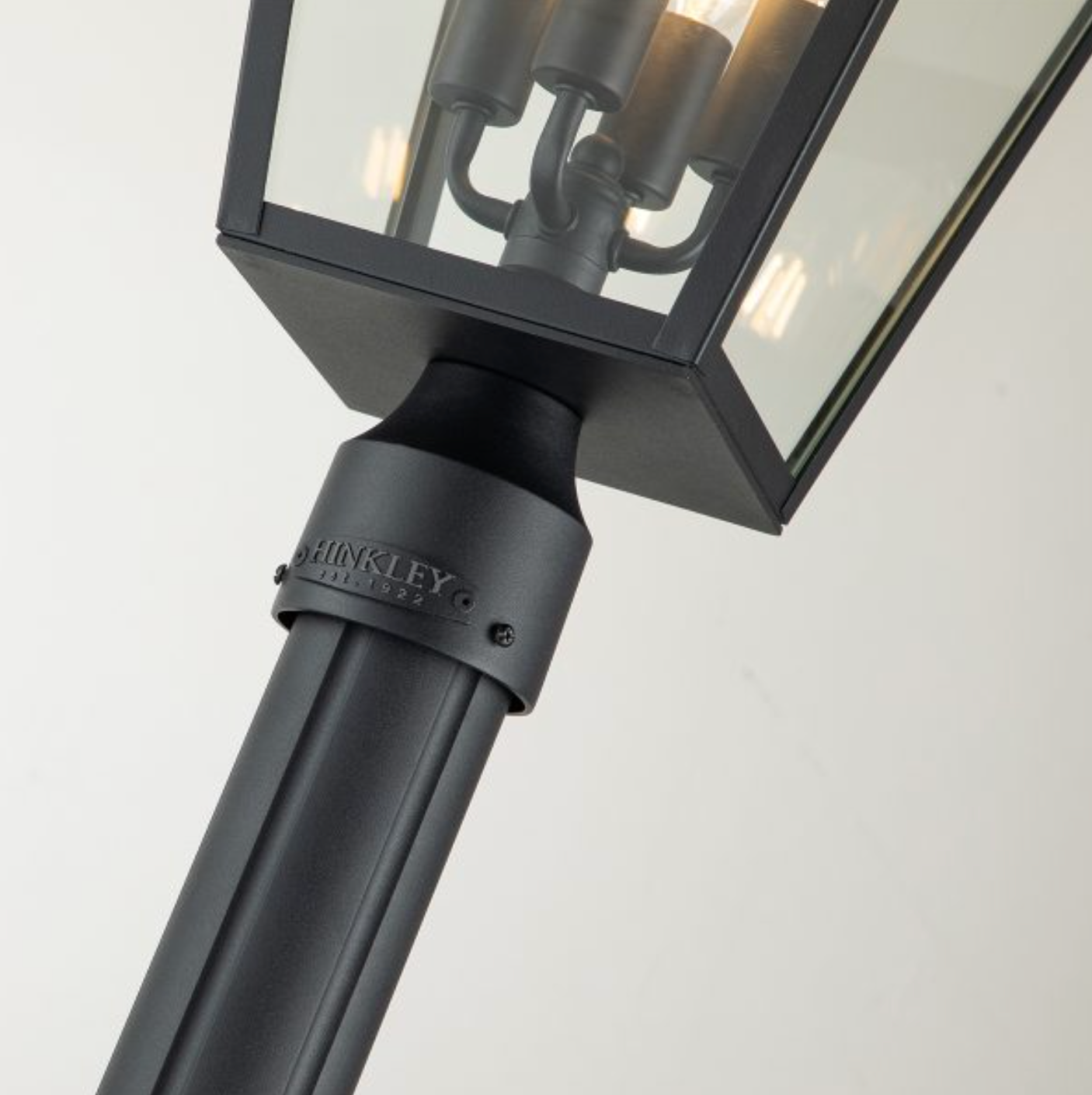 Outdoor Pillar Lamp Post, Black - ID 12375