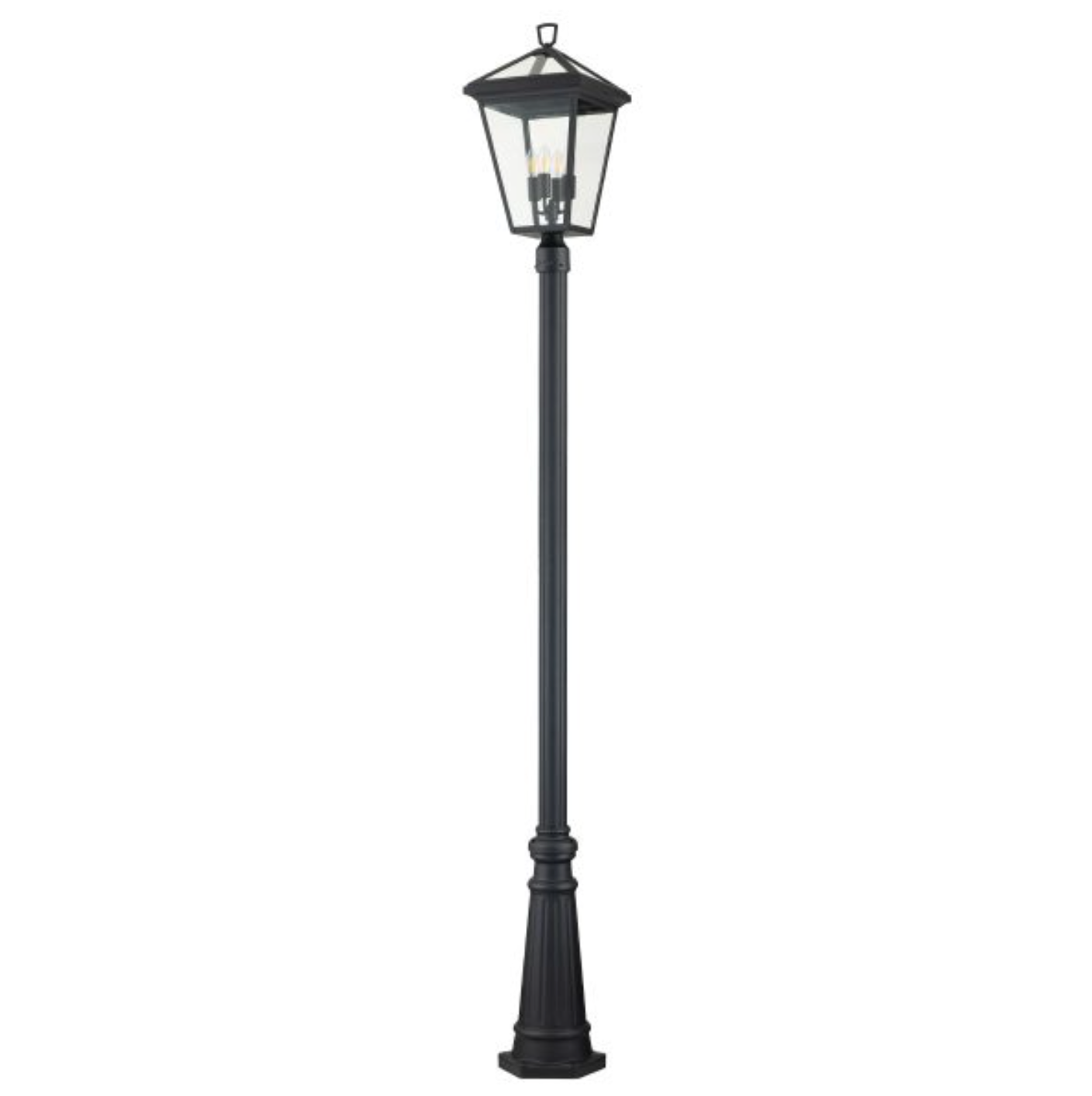 Outdoor Pillar Lamp Post, Black - ID 12375